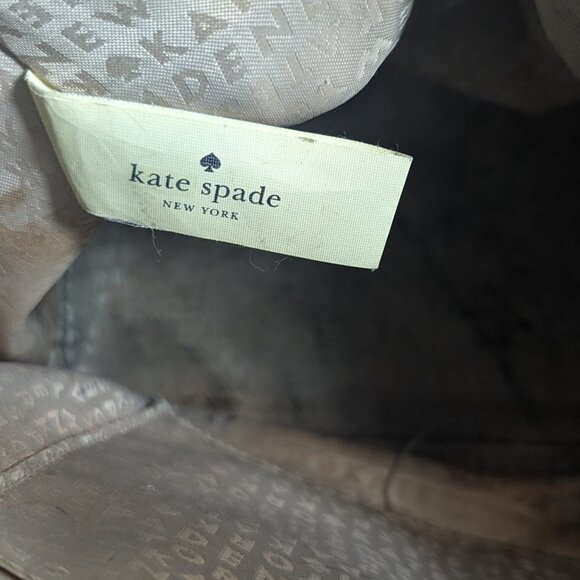 Kate Spade Flynn Street Meriweather Satchel Bag Warm Cognac Tan Braid Weave - Picture 7 of 15